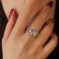 Anillo de 3 Quilates Super Flash Moissanite